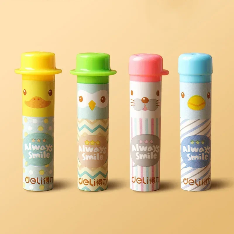 Nakładki na ołówki kawaii miś i żaba plastikowe 4 szt. Czerwony