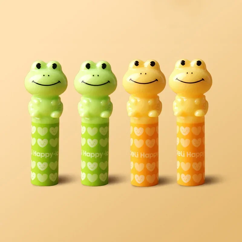 Nakładki na ołówki kawaii miś i żaba plastikowe 4 szt. Zielony