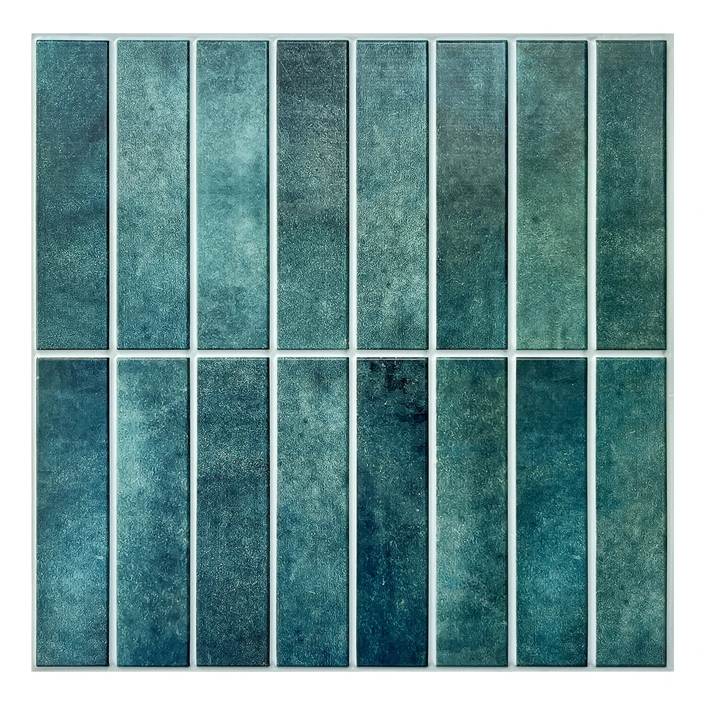 Samoprzylepna naklejka kafelkowa 3D peel and stick, backsplash kuchenny, 30x30 cm Granatowy