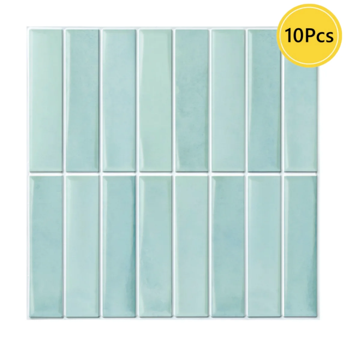 Samoprzylepna naklejka kafelkowa 3D peel and stick, backsplash kuchenny, 30x30 cm Niebieski
