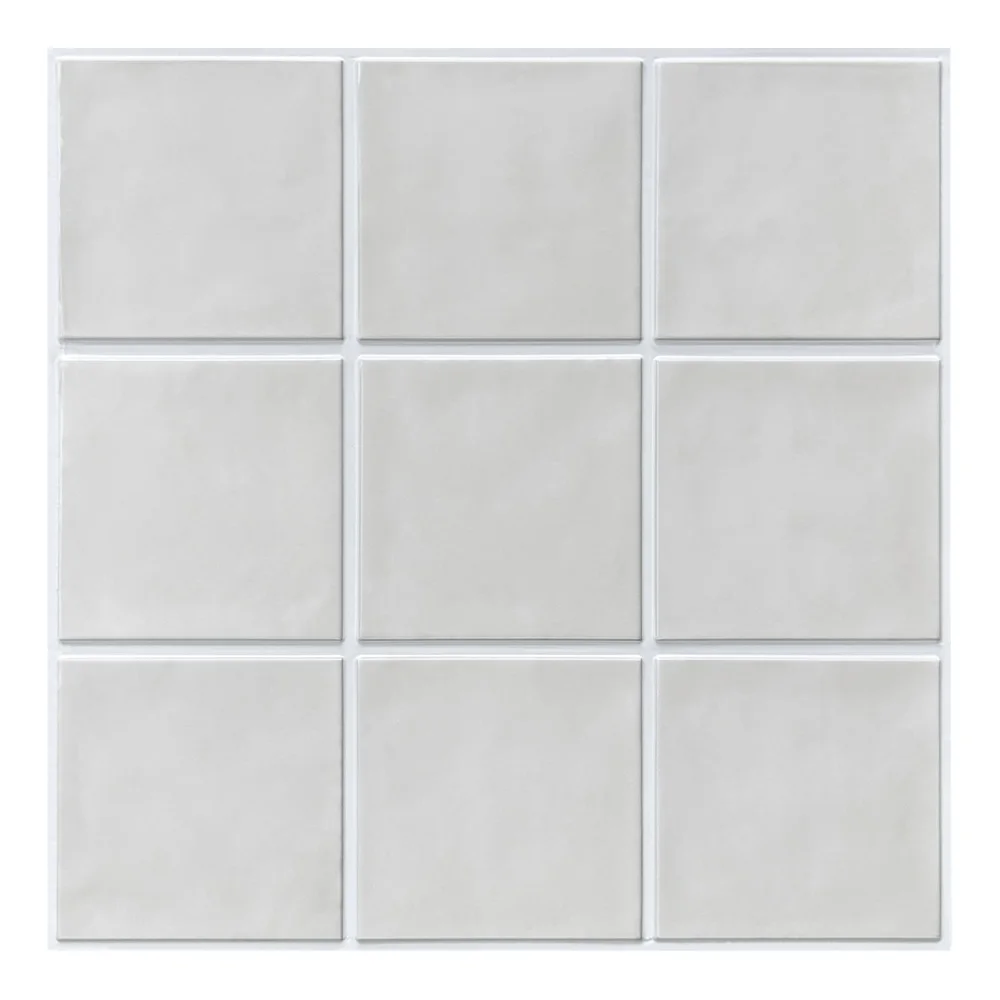 Naklejka na płytkę 3D samoprzylepna do kuchni i łazienki, wodoodporna, 30x30 cm Biały