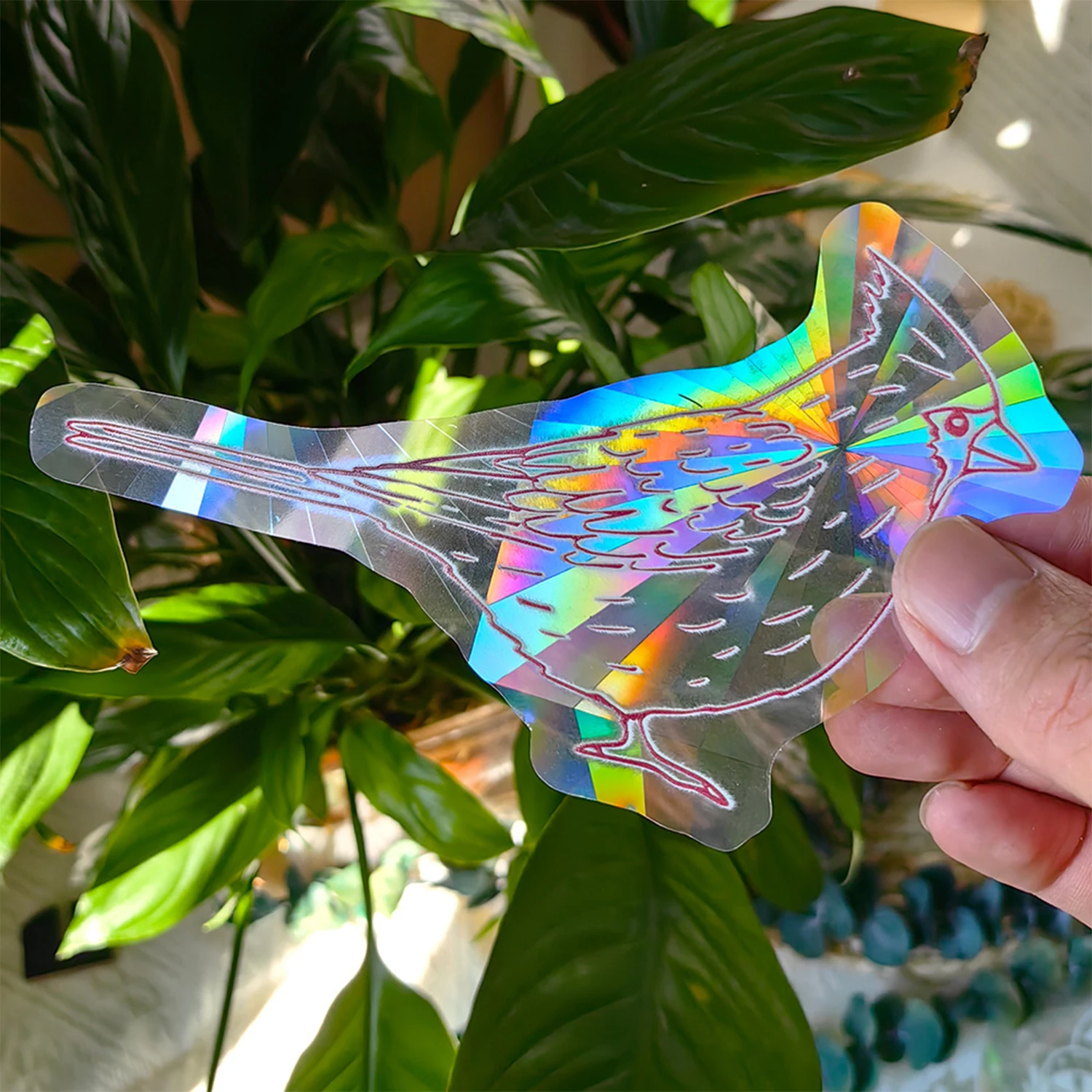 Naklejka Suncatcher 3D tęczowe refleksy na okno — kot, planety, niedźwiedź Kolba