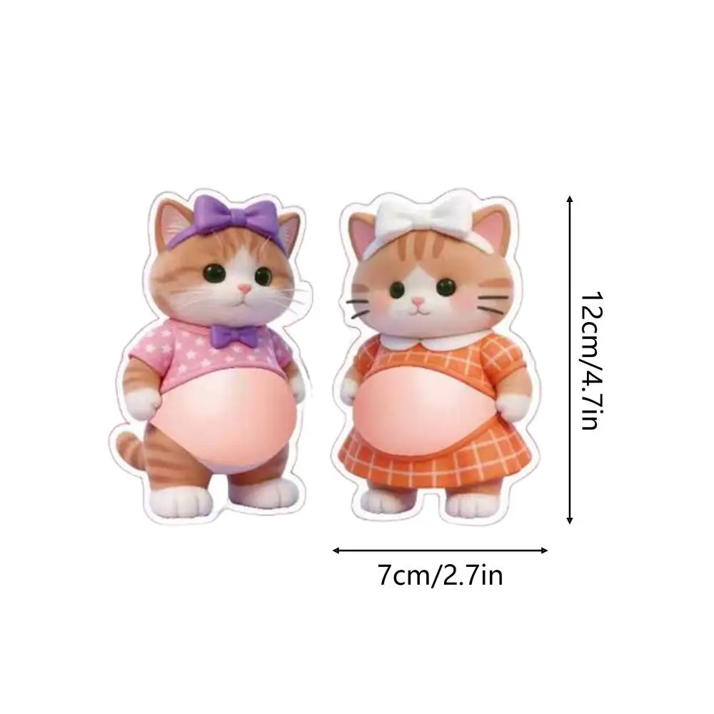 Naklejki 3D z pieskami kawaii do dekoracji domu i akcesoriów Biały