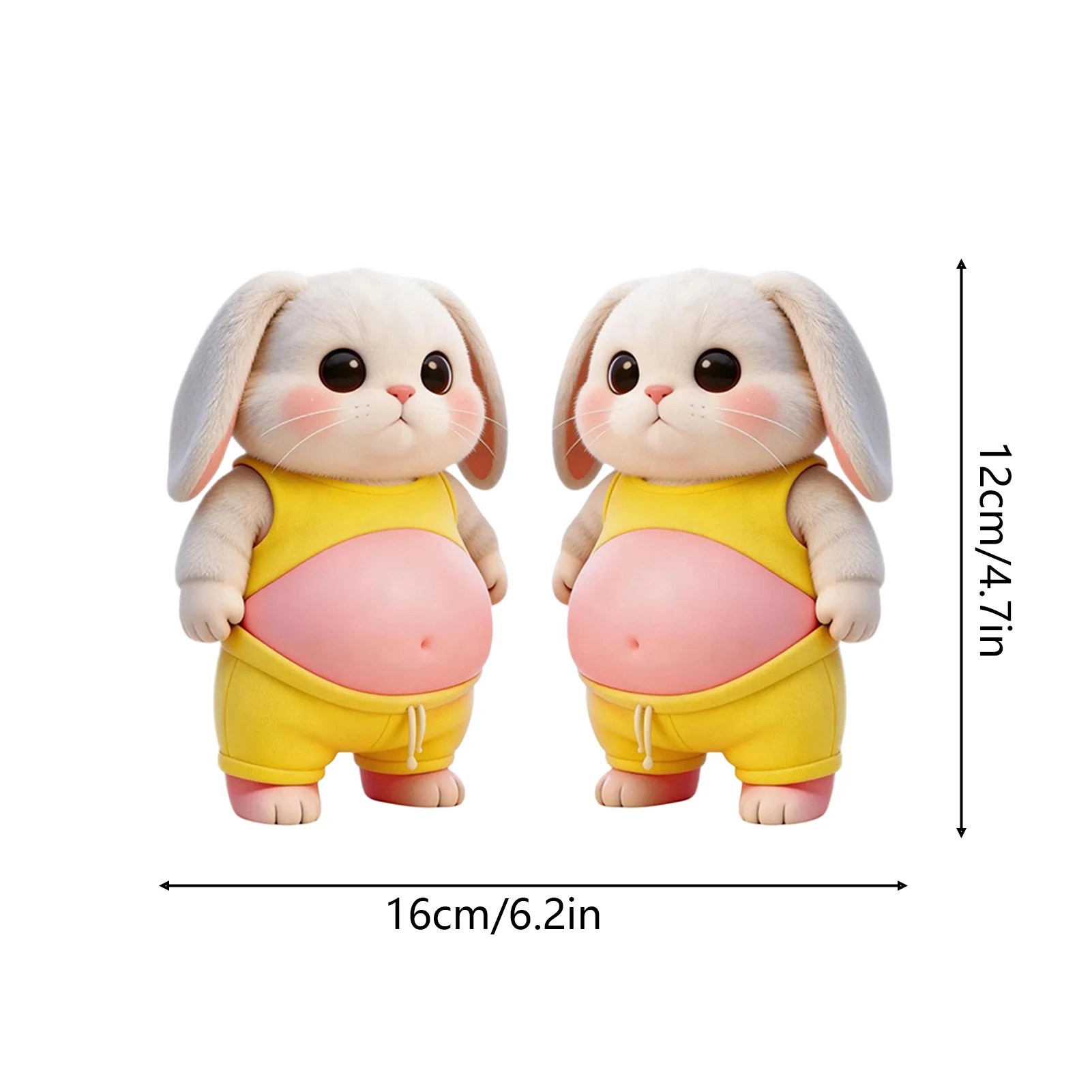 Naklejki 3D z pieskami kawaii do dekoracji domu i akcesoriów Nieprzezroczysty