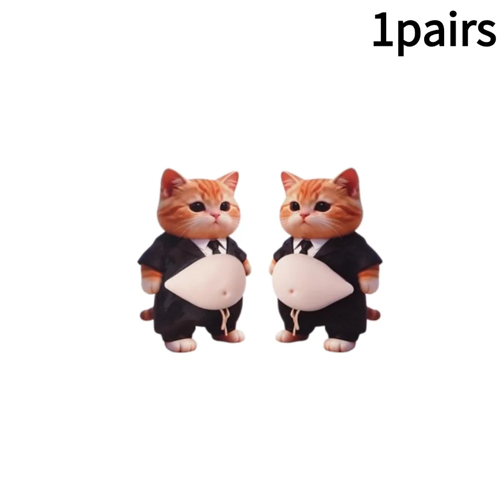 Naklejki 3D na laptop Shiba Inu i kot Kawaii - zestaw Złoto