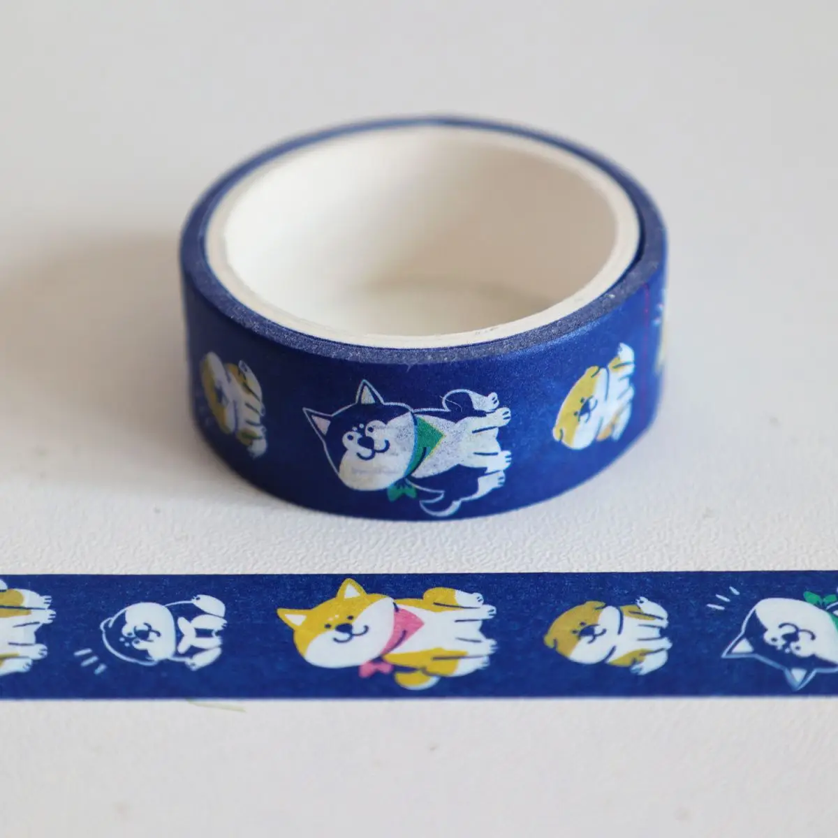 Naklejki washi z kotkiem - taśma dekoracyjna DIY Czerwony
