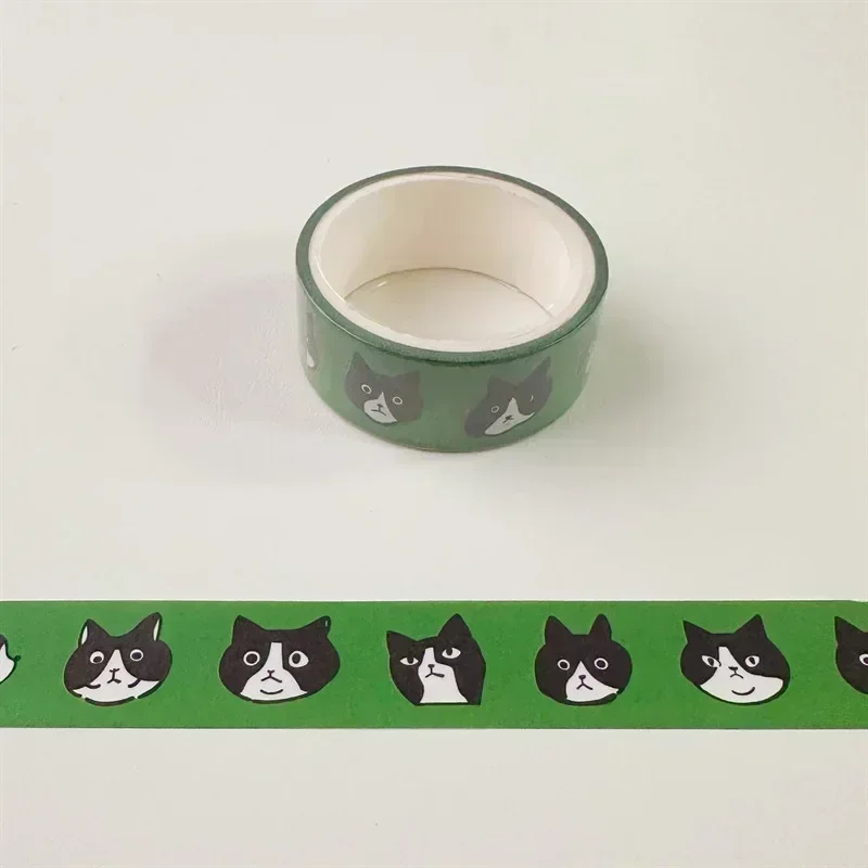Naklejki washi z kotkiem - taśma dekoracyjna DIY Wielo