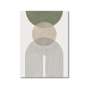 Nordyckie botaniczne plakaty sage green do salonu boho Burgundia