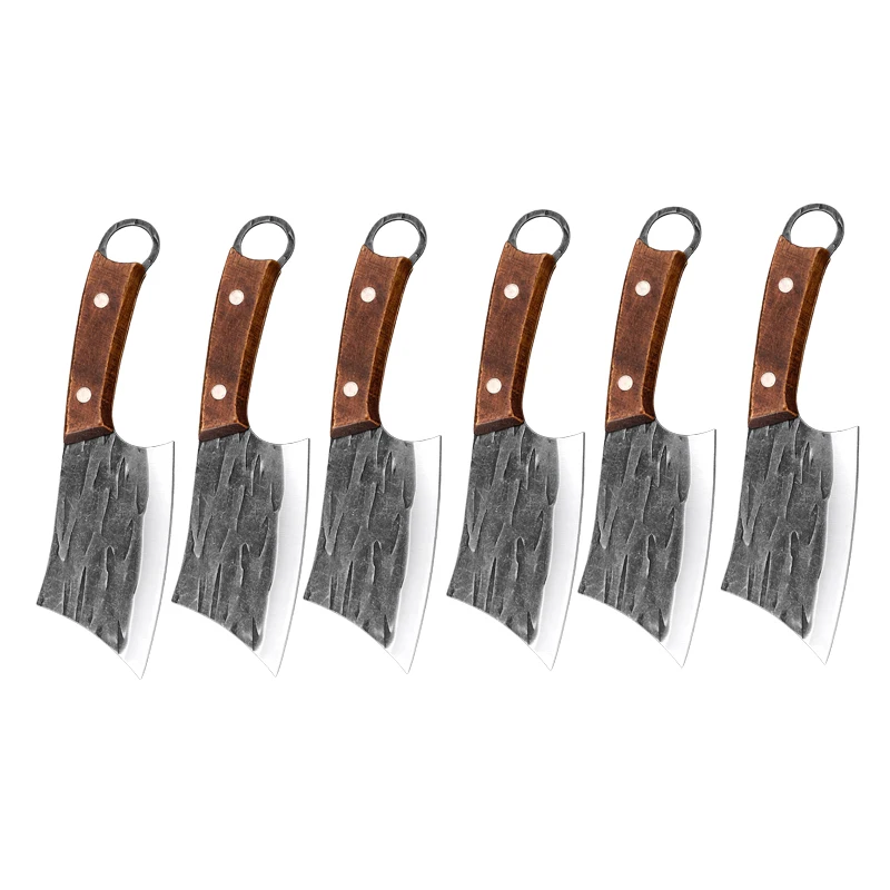 Nóż tasak kuchenny ze stali nierdzewnej z drewnianą rękojeścią Knife