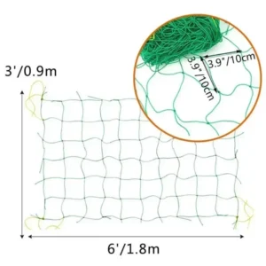 Nylonowa siatka wspinaczkowa do roślin pnących Brązowy