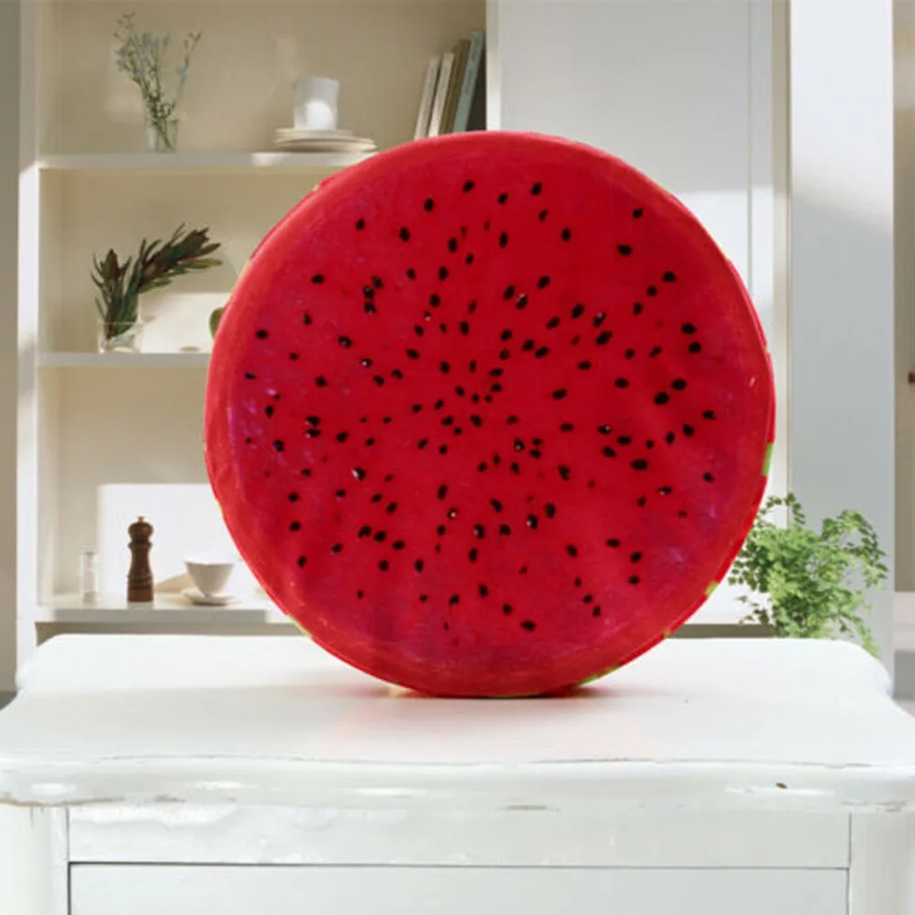 Okrągła poduszka dekoracyjna 33 cm w kształcie owocu — do czytania i odpoczynku Fioletowy