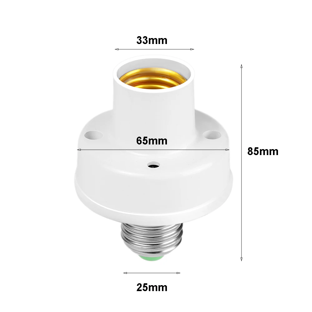 Oprawka E27 z czujnikiem ruchu PIR - adapter żarówki Czarny