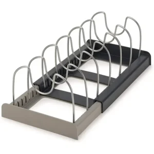 Rozsuwany organizer na pokrywki i deski ze stali nierdzewnej 7 dividers