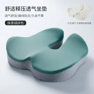Ortopedyczna poduszka na krzesło memory foam do biura i auta Biały