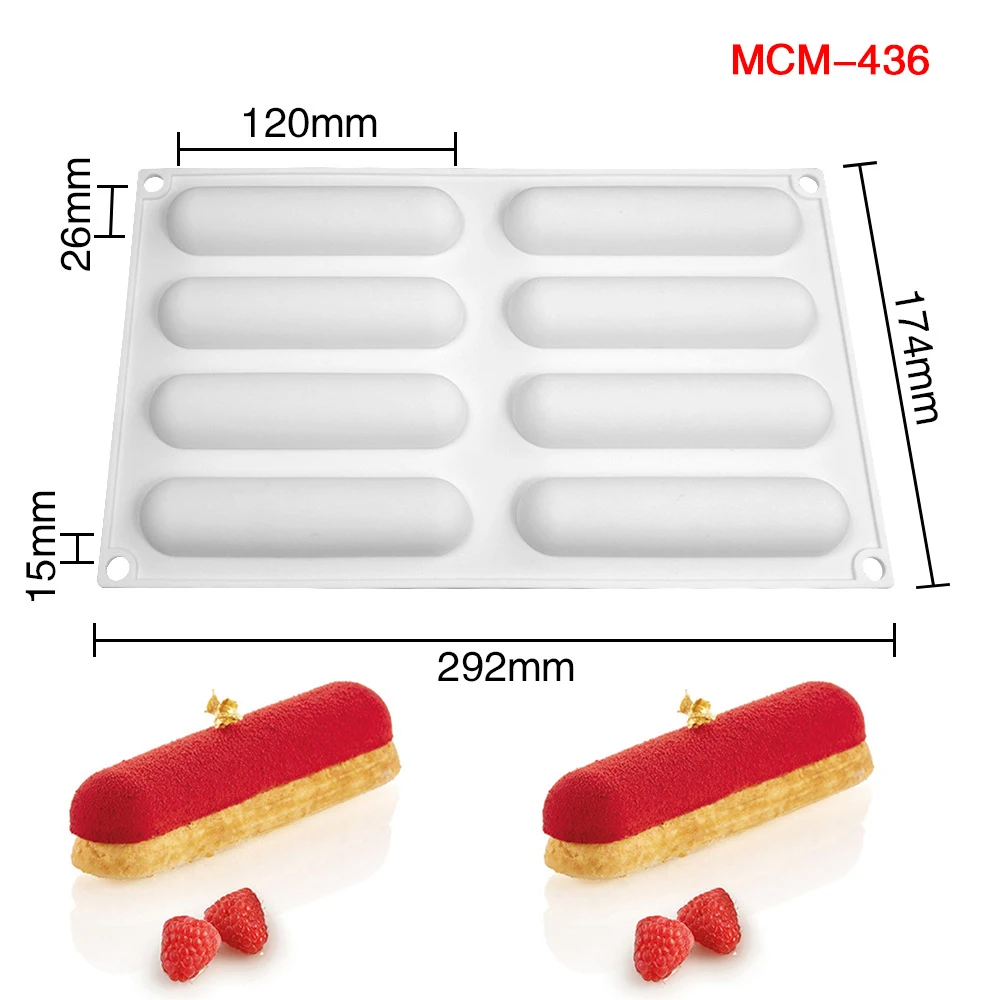 Owalna silikonowa forma do ciast i deserów Mcm 436