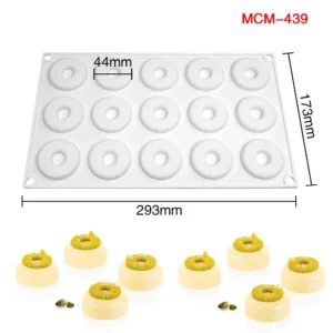Owalna silikonowa forma do ciast i deserów Mcm 439