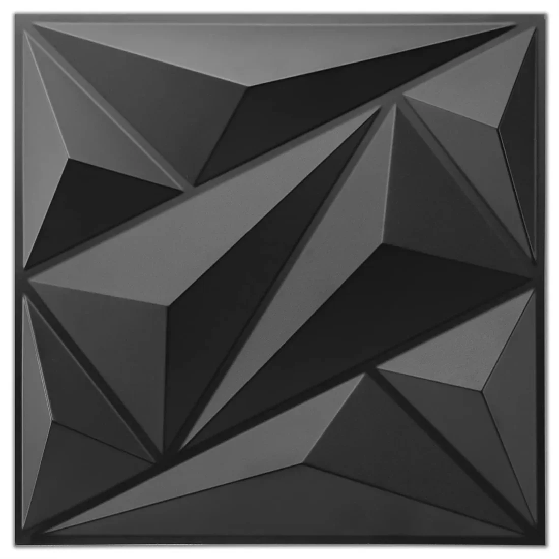 Panele ścienne 3D diamentowe teksturowane z PVC, zestaw 10 szt. 30x30 cm Burgundia