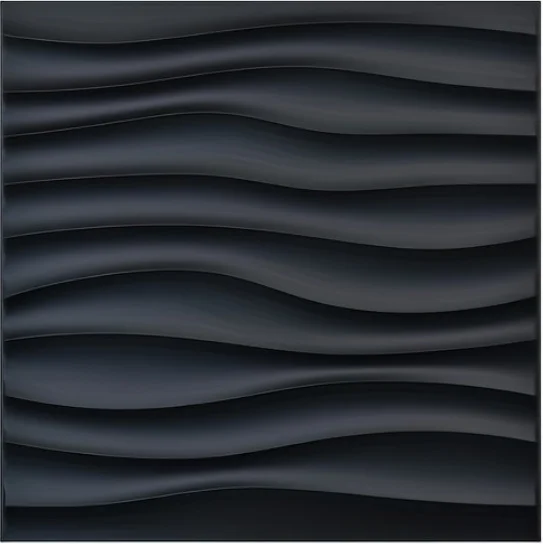 Panele ścienne 3D diamentowe teksturowane z PVC, zestaw 10 szt. 30x30 cm Granatowy