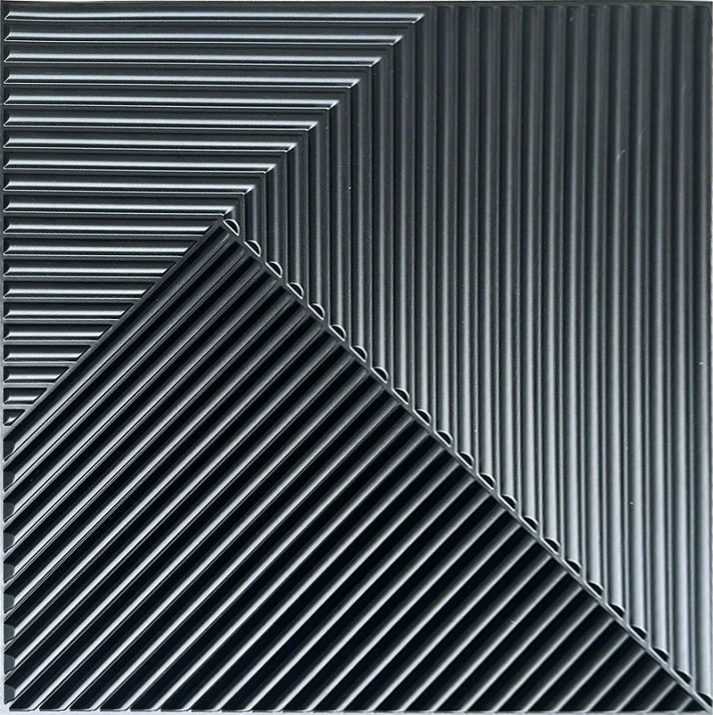 Panele ścienne 3D diamentowe teksturowane z PVC, zestaw 10 szt. 30x30 cm Niebieski