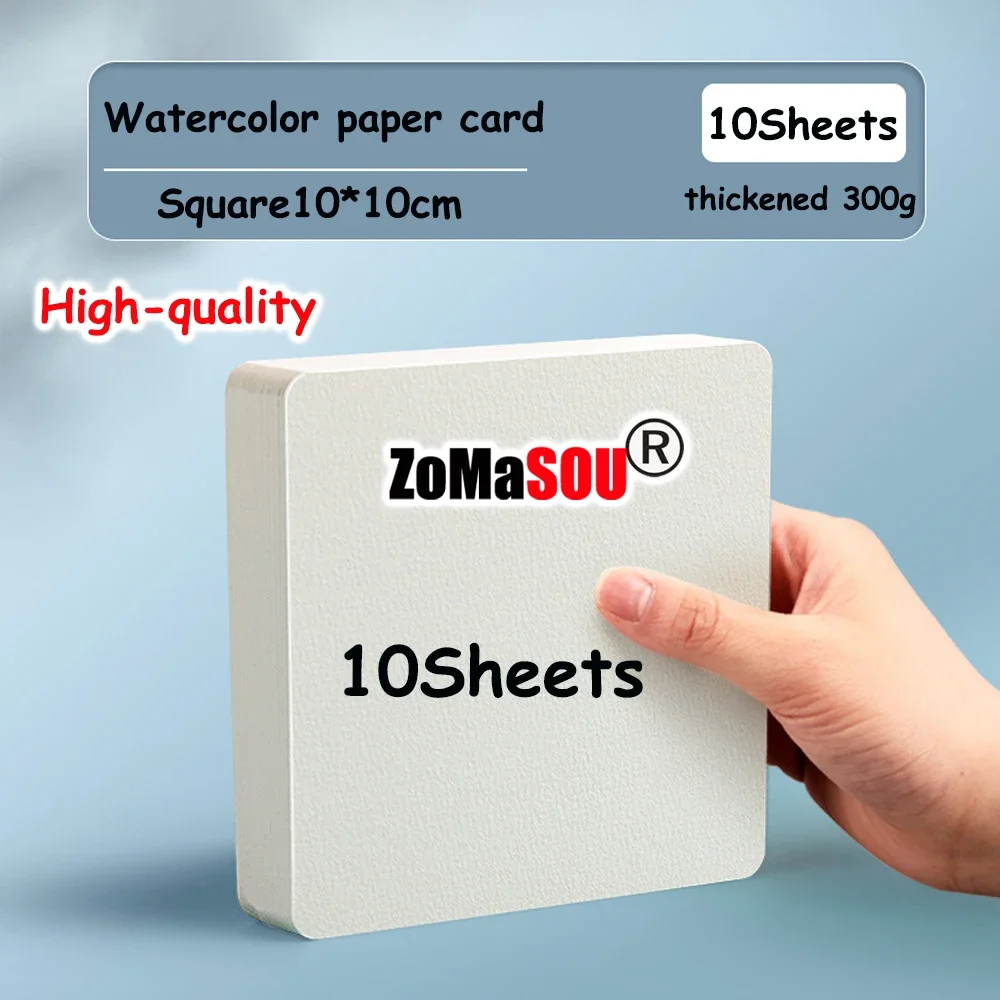 Papier akwarelowy 300g, kwadratowy i okrągły, do malowania Kolba