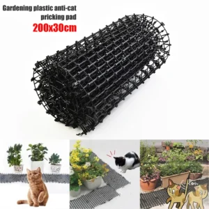 Plastikowe pasy odstraszające koty i psy od ogrodu – zestaw 2 m