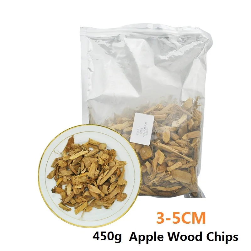 Pellety z drewna jabłoniowego do wędzenia — 450 g, do grilla i smokera Brązowy