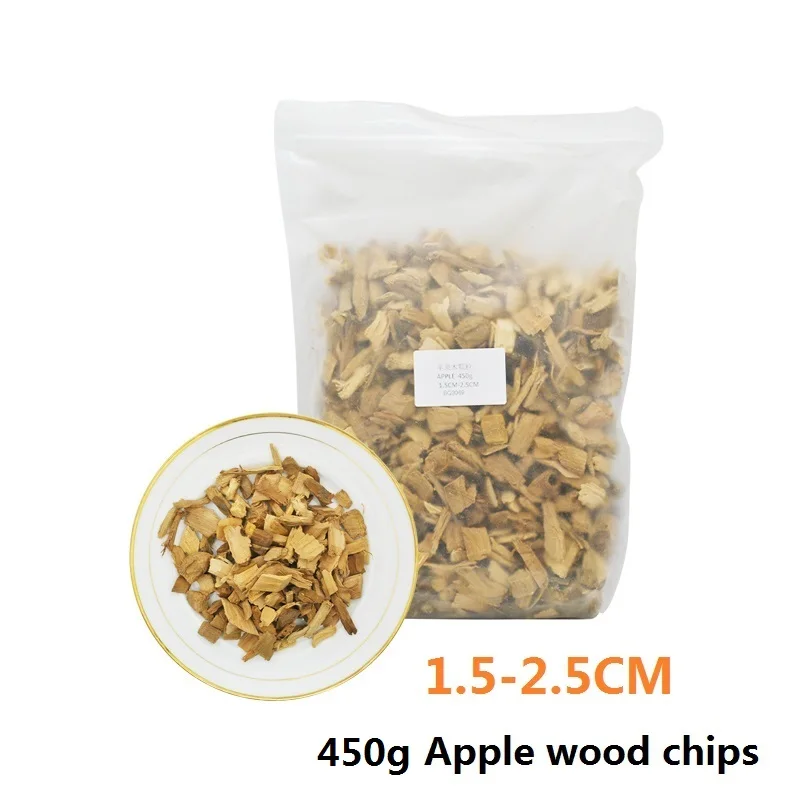 Pellety z drewna jabłoniowego do wędzenia — 450 g, do grilla i smokera Fioletowy/фиолетовый