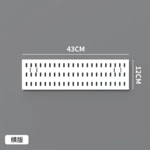 Perforowana deska ścienna organizer pegboard do kuchni i łazienki Zielony