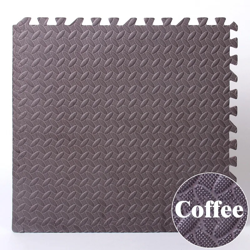 Piankowa mata fitness EVA puzzle — antypoślizgowa mata podłogowa 30x30 cm Czarny