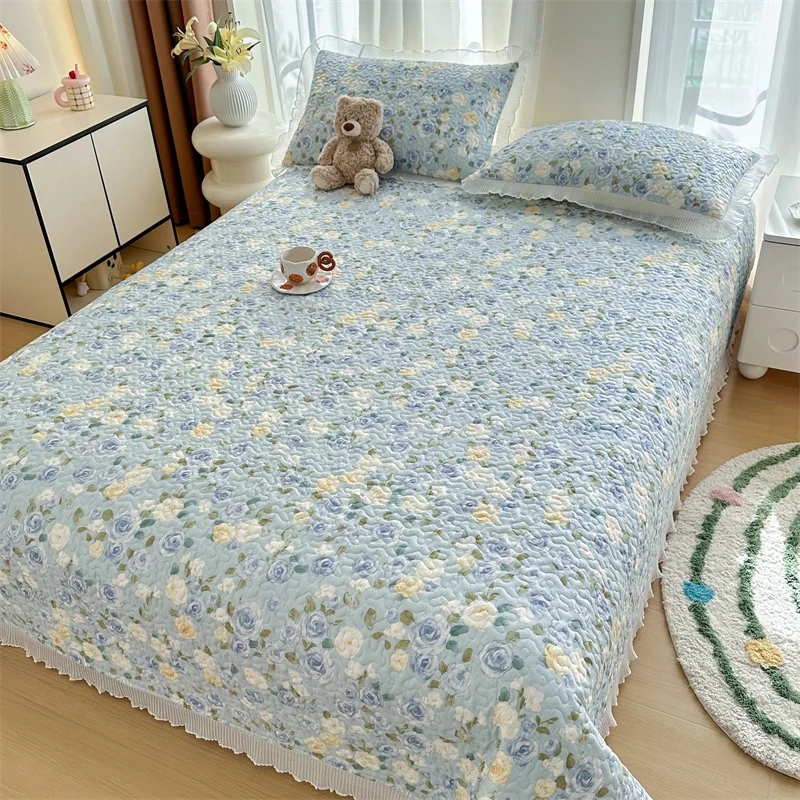 Pikowana narzuta 2w1 prześcieradło lub kołdra letnia gruba Fioletowy/фиолетовый