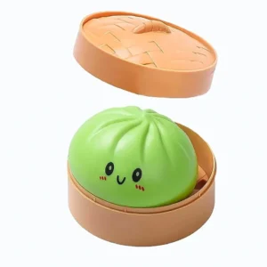 Piłka antystresowa wolno powracająca do kształtu — gniotek dumpling Liliowy