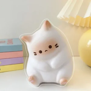 Antystresowa piłka squishy z kotem Jasnoszary