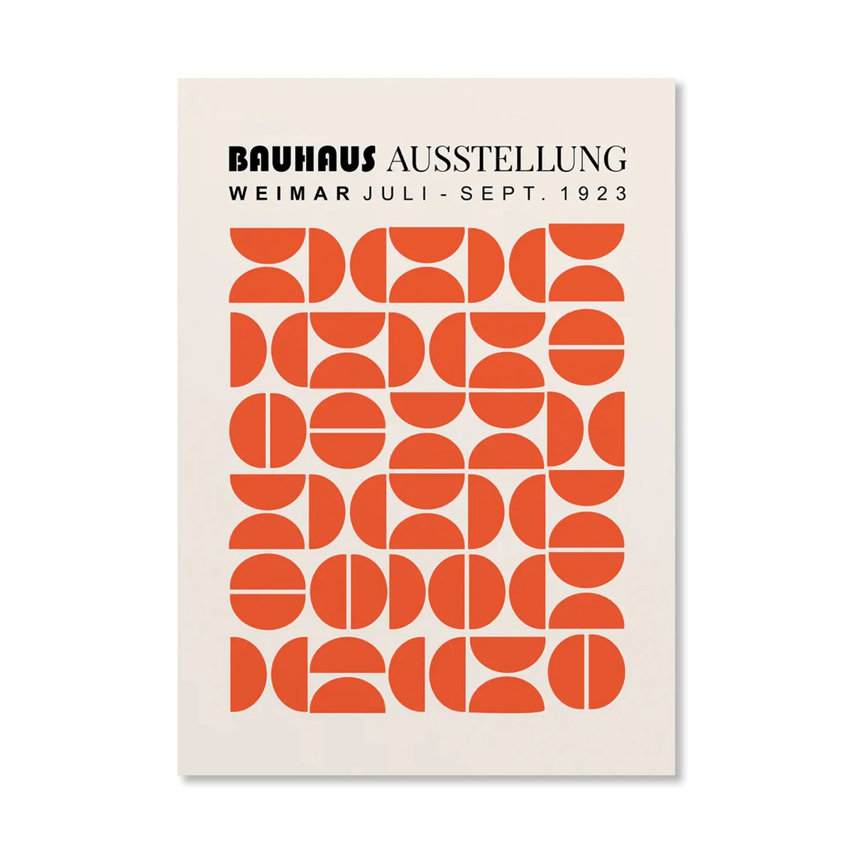 Plakat Bauhaus abstrakcyjny wschód słońca Złoto
