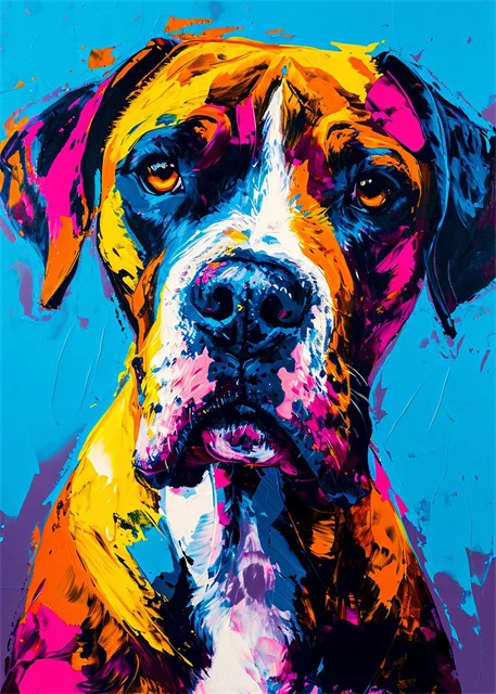 Plakat canvas z kotem i lwem w stylu graffiti — kolorowy art print Czarny