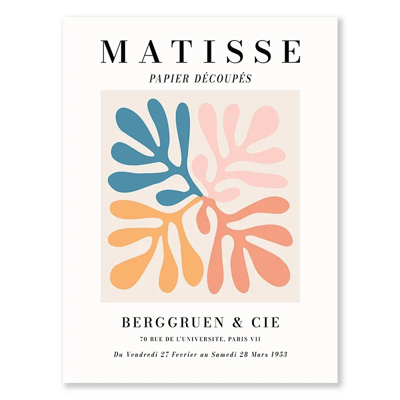 Plakat Matisse Owoce Serce Galeria Ścienna Boho Dekoracja Sypialni Zielony