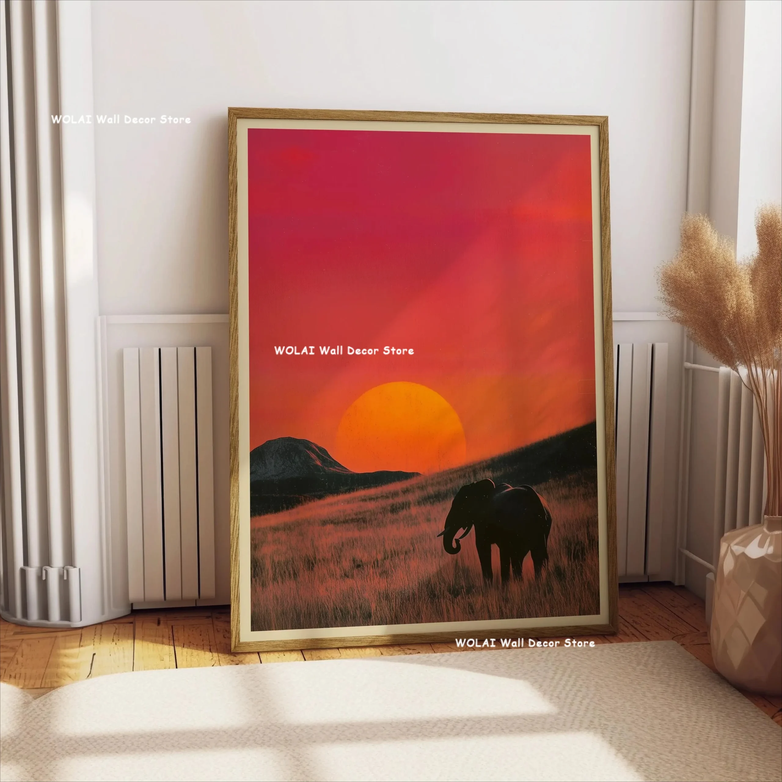 Plakat na płótnie z zabawnymi zwierzętami w stylu retro — żaba, kot, tygrys Czarny