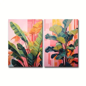 Plakaty botaniczne boho z palmami - zestaw 2 szt. 2pcs