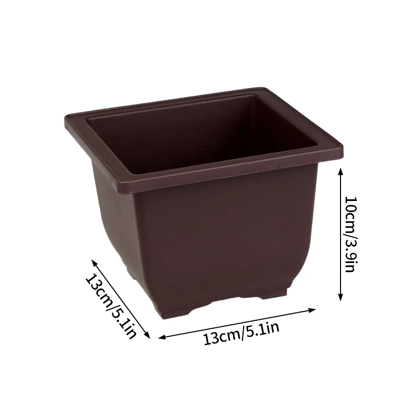 Plastikowe doniczki treningowe do bonsai z tacą drenażową — zestaw Lawenda