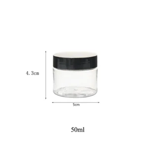 Plastikowe pojemniki kosmetyczne na krem 50 ml 50ml