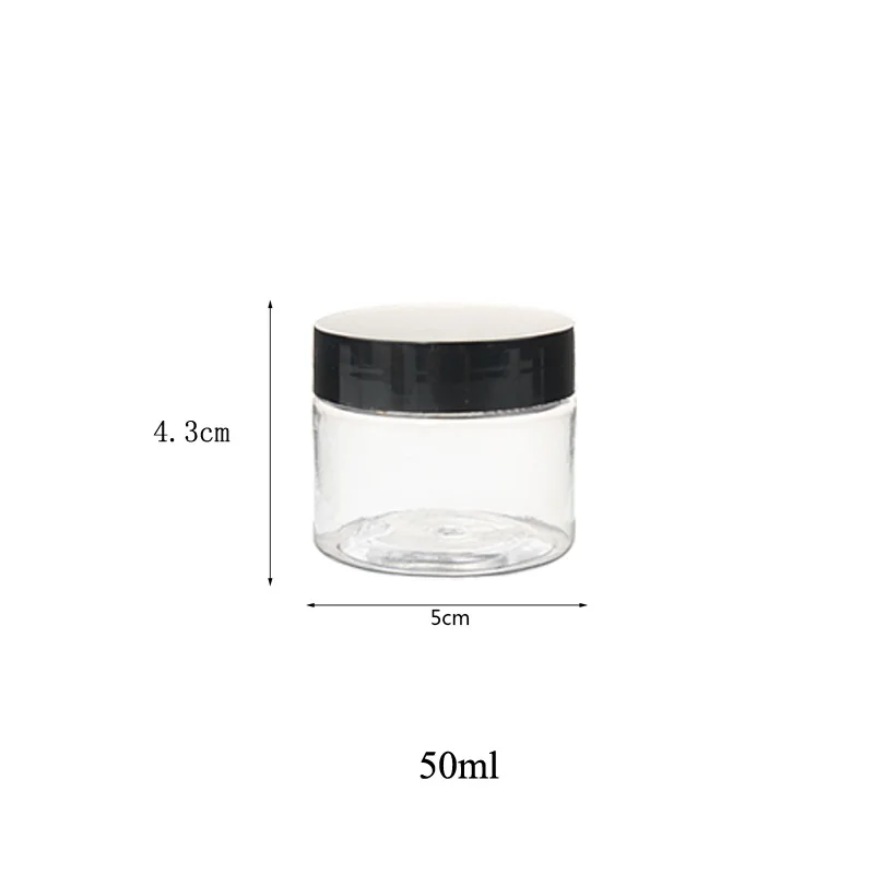 Plastikowe pojemniki kosmetyczne na krem 50 ml 50ml