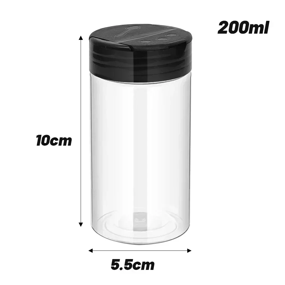 Plastikowe pojemniki na przyprawy z sitkiem 200ml
