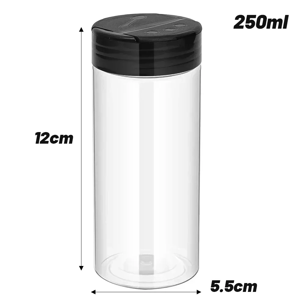 Plastikowe pojemniki na przyprawy z sitkiem 250ml