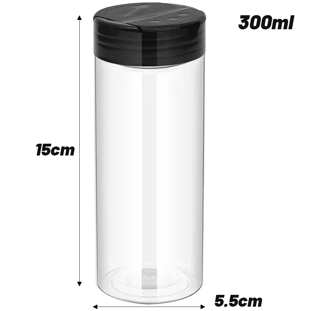 Plastikowe pojemniki na przyprawy z sitkiem 300ml