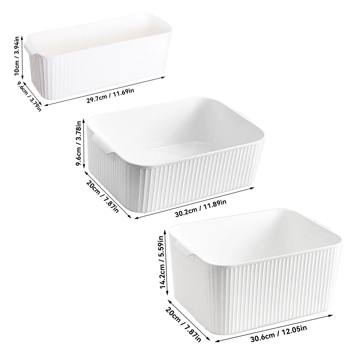 Plastikowy pojemnik organizer z uchwytem żółty