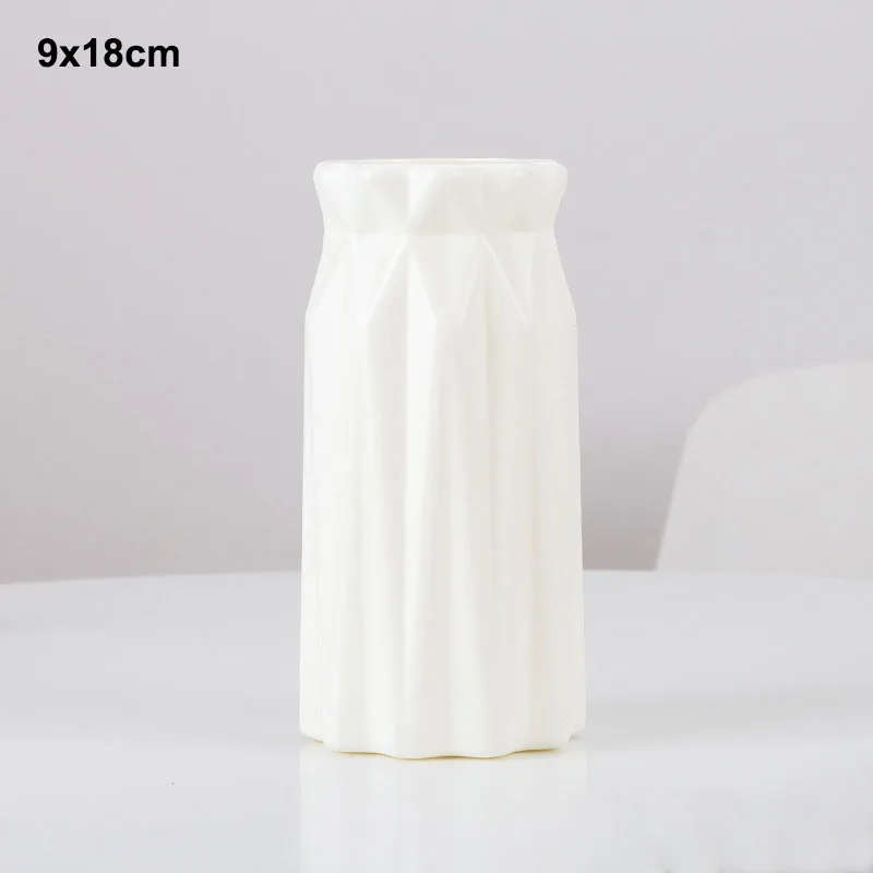 Plastikowy wazon origami w stylu Morandi Khaki
