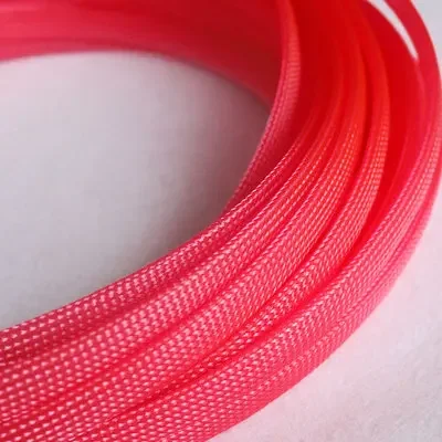 Pleciony oplot na kable PET, rozciągliwa osłona Szary