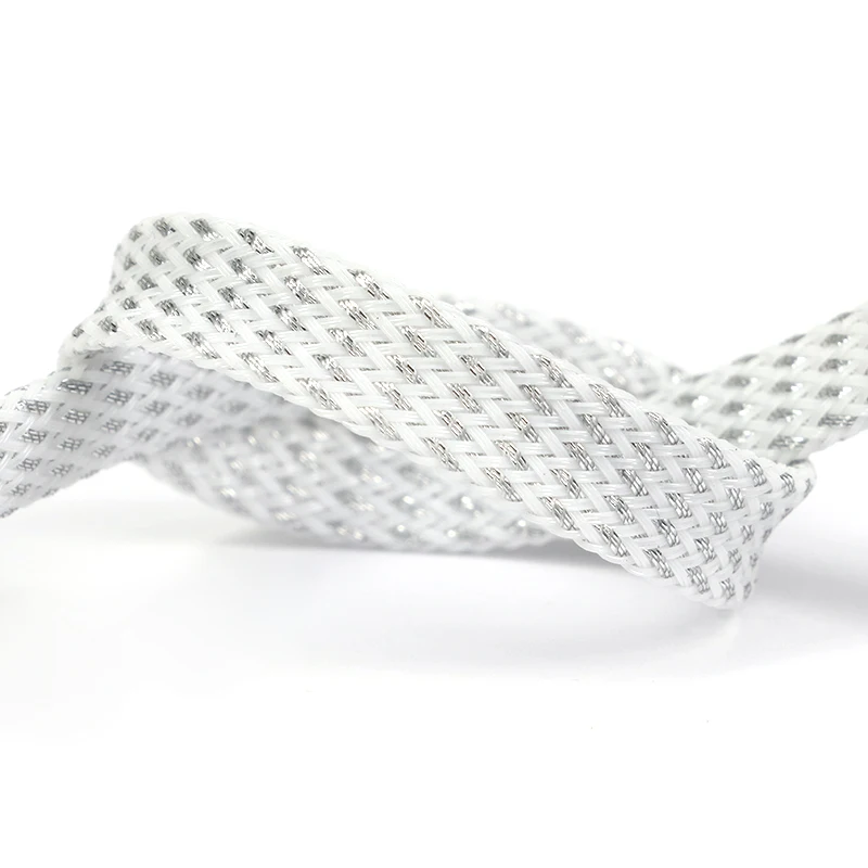 Pleciony rękaw na kable PET 2-25 mm - ochrona przewodów Czarny