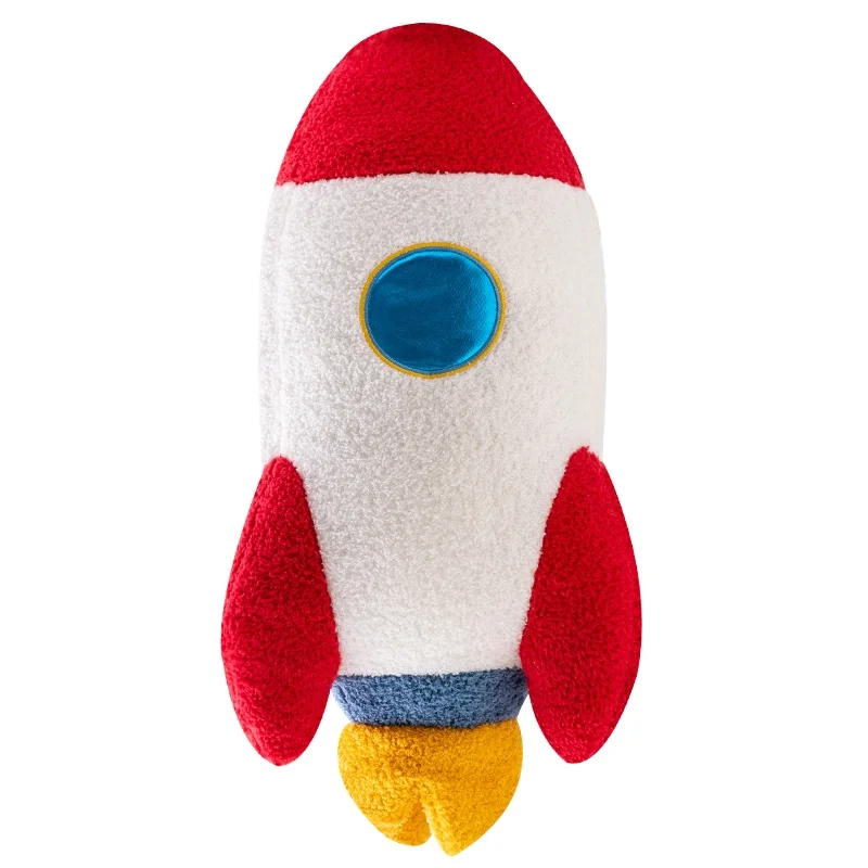 Pluszowa poduszka rakieta astronauta 58 cm dekoracja pokoju dziecięcego Jasnozielony