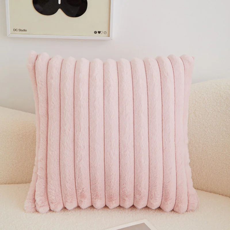 Supermiekka pluszowa poszewka na poduszkę Nordic — dekoracja salonu 45×45 cm Burgundia