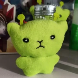 Pluszowy brelok kot alien w stylu galaktyki Biały